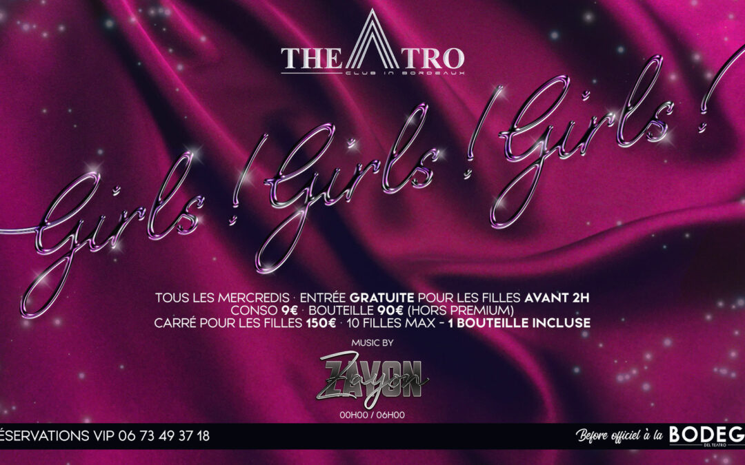 LADIES NIGHT • Entrée offerte pour les filles